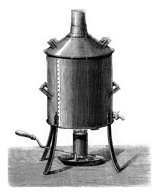 фото древнего аппарата для варки пива