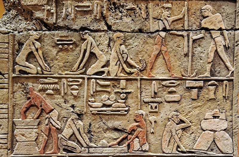 фреска древние египтяне варят пиво фото