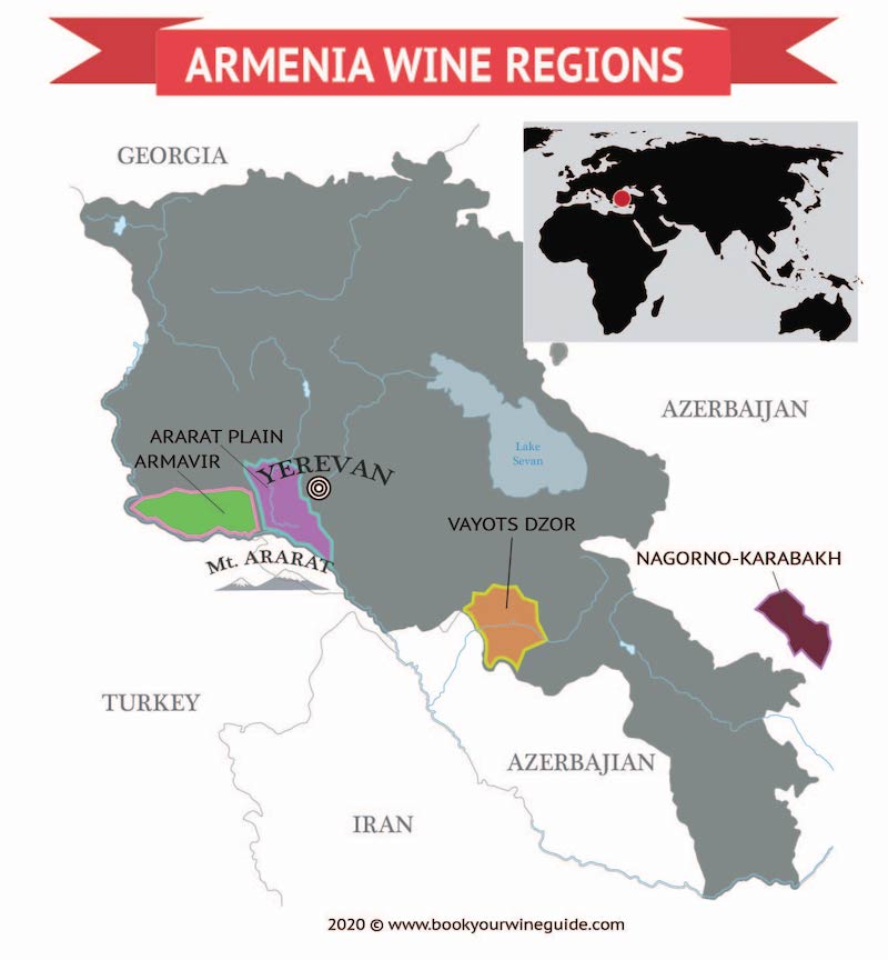 карта армянского виноделия