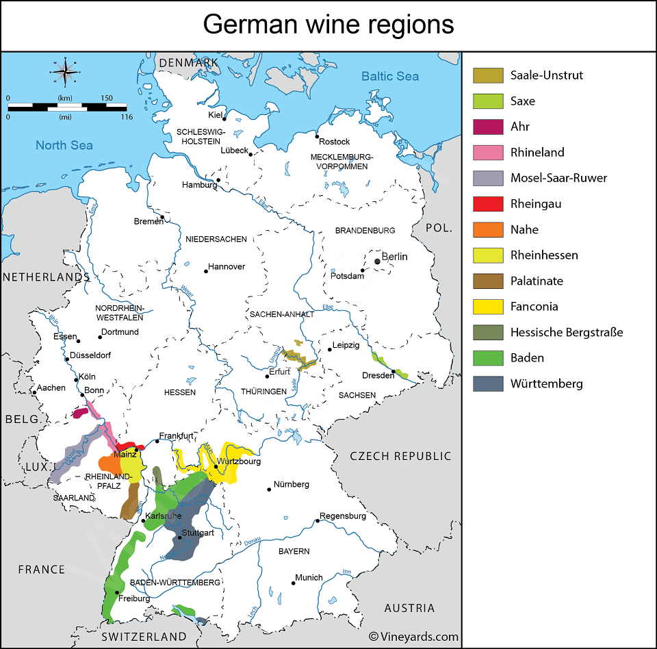 карта немецких вин фото