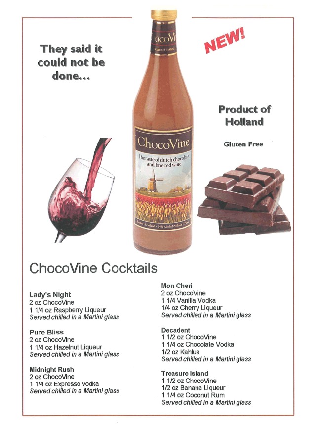 фото коктейлей с шоколадным вином