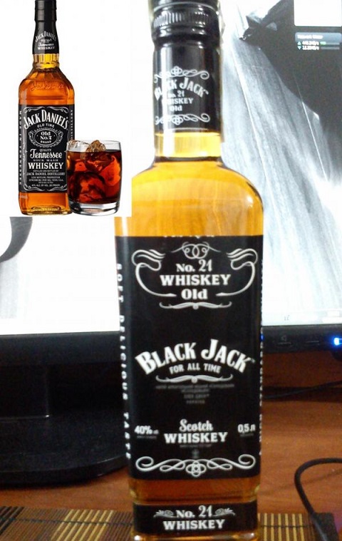 фото бутылки виски Блек Джек