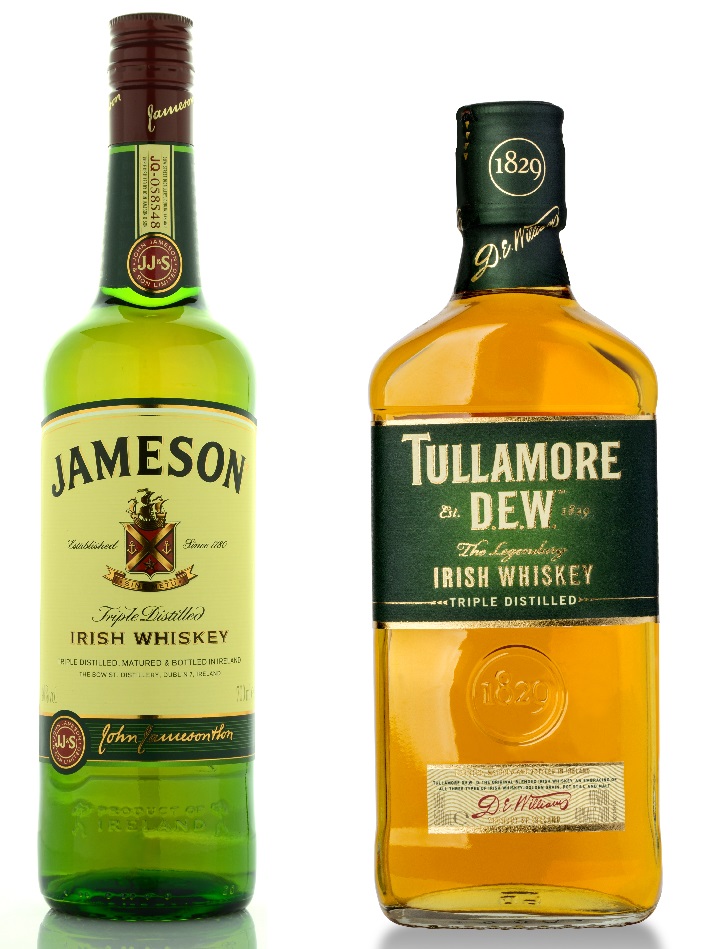 фото лучшего ирландского виски Джемесон и Тулмор Дью